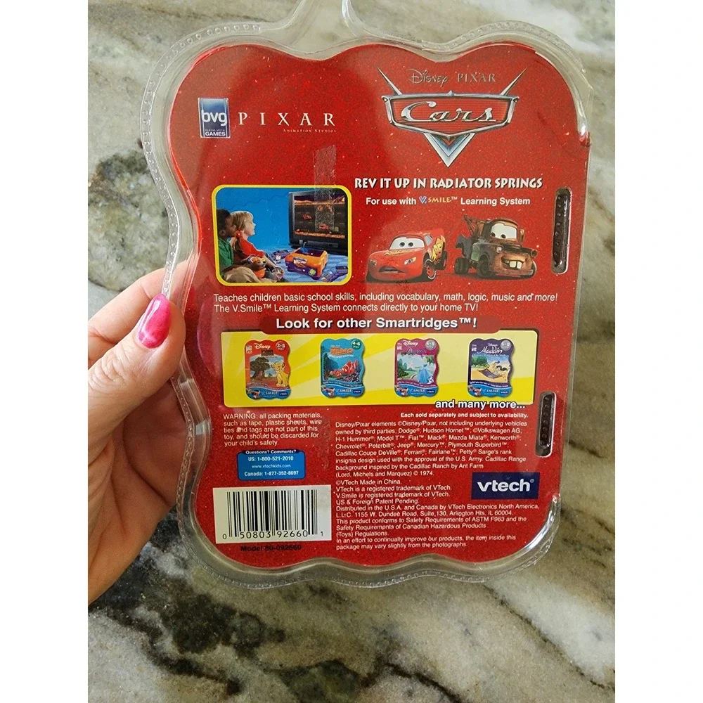 VTech V.Smile Smartridge Disney Pixar Cars Rev It Up in Radiator Springs NEW